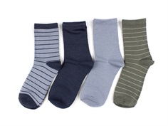 Name It mulled basil mix socks wool/cotton (4-pack)